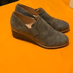 Life Stride Velocity Gray Zora ManMade Wedge Shoe Size 10, NWOB